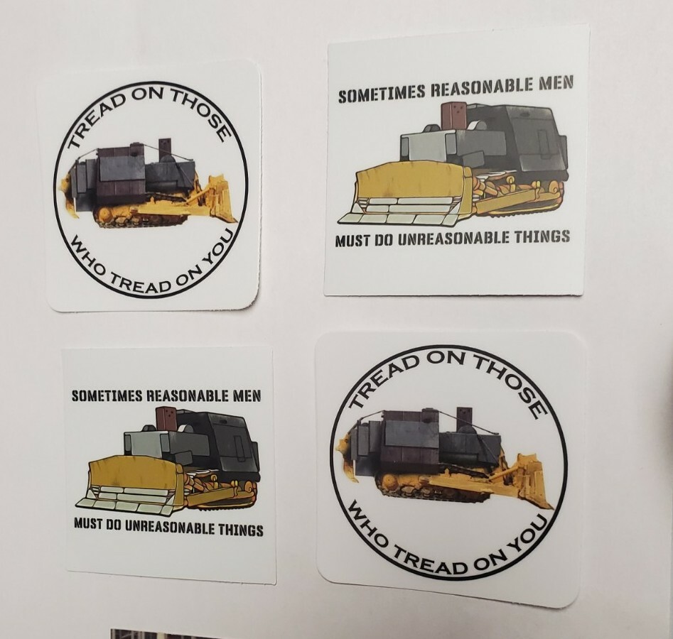 KILL DOZER KILLDOZER Stickers 6 pack LOT two each