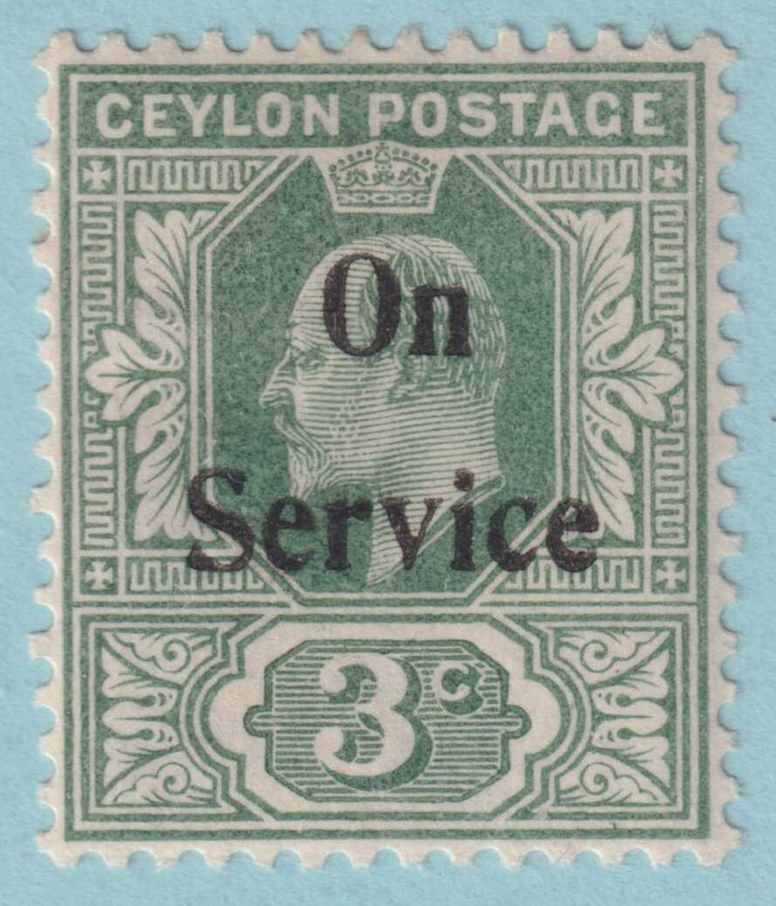 CEYLON O20 OFFICIAL  MINT HINGED OG * NO FAULTS VERY FINE! - CTR