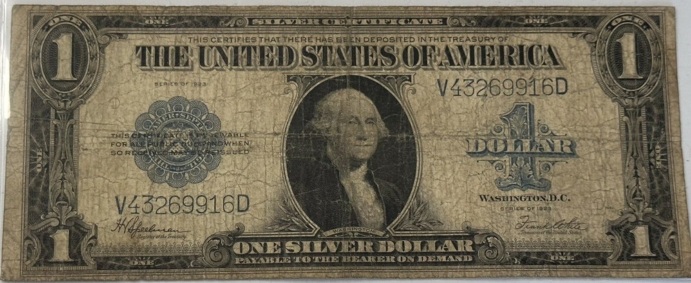 NICE | 1923 LARGE SIZE  $1 SILVER CERTIFICATE