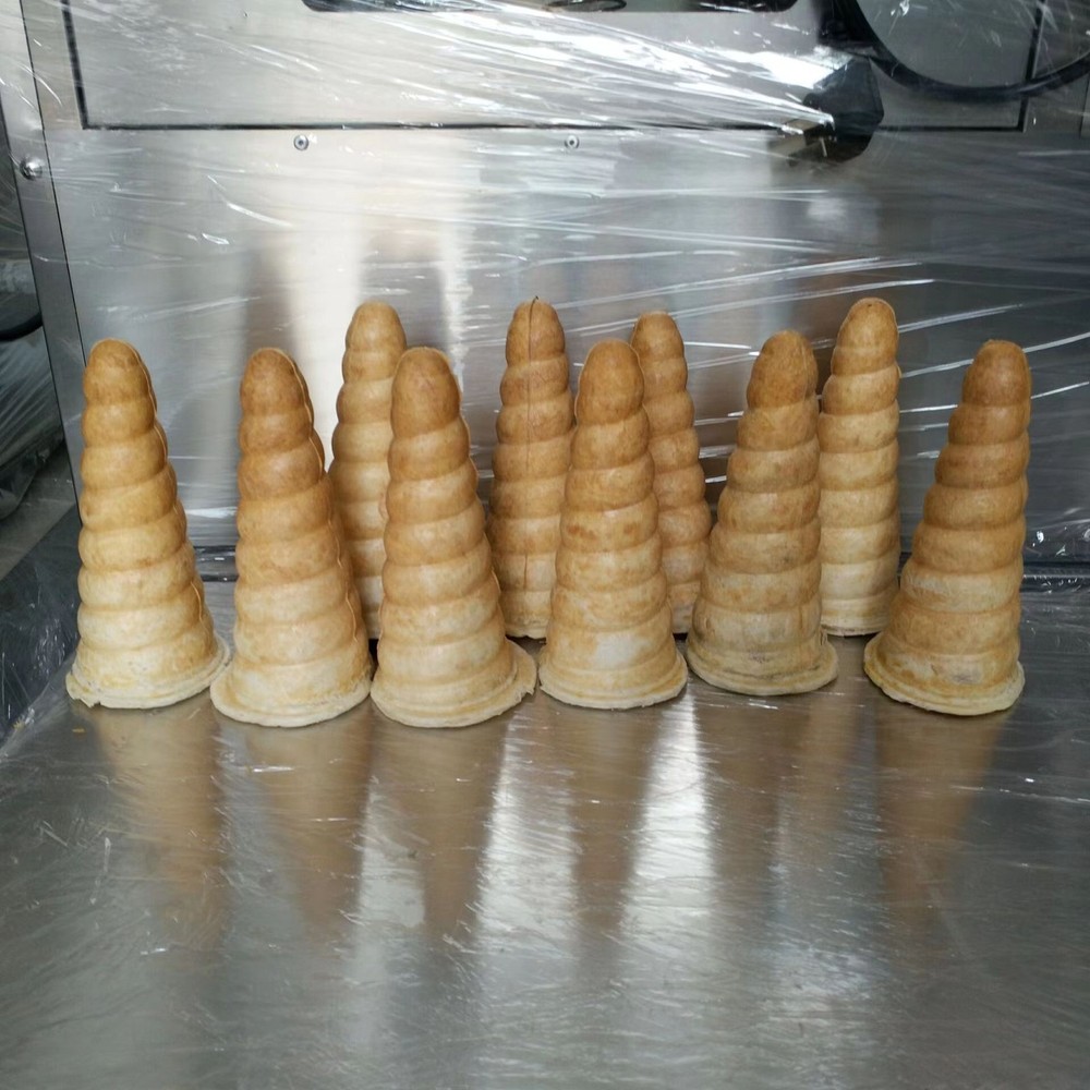 Electric Pizza Cone Forming Machine 4Molds Screw Thread Pizza Making Machine110V