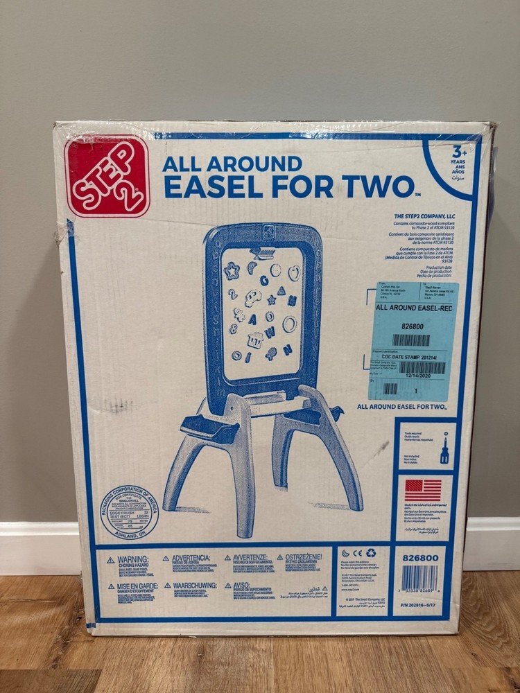 Step2 All Around Easel For Two With Red Frame 3+ NEW