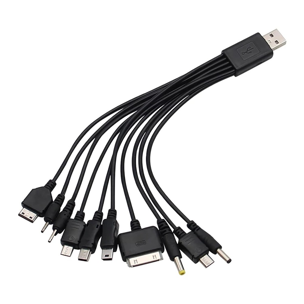 PurYupearl Black 10 in 1 Universal USB Cable, Multiple