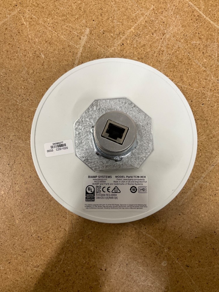 Biamp Parlé TCM-XEX Low Profile Ceiling Microphone