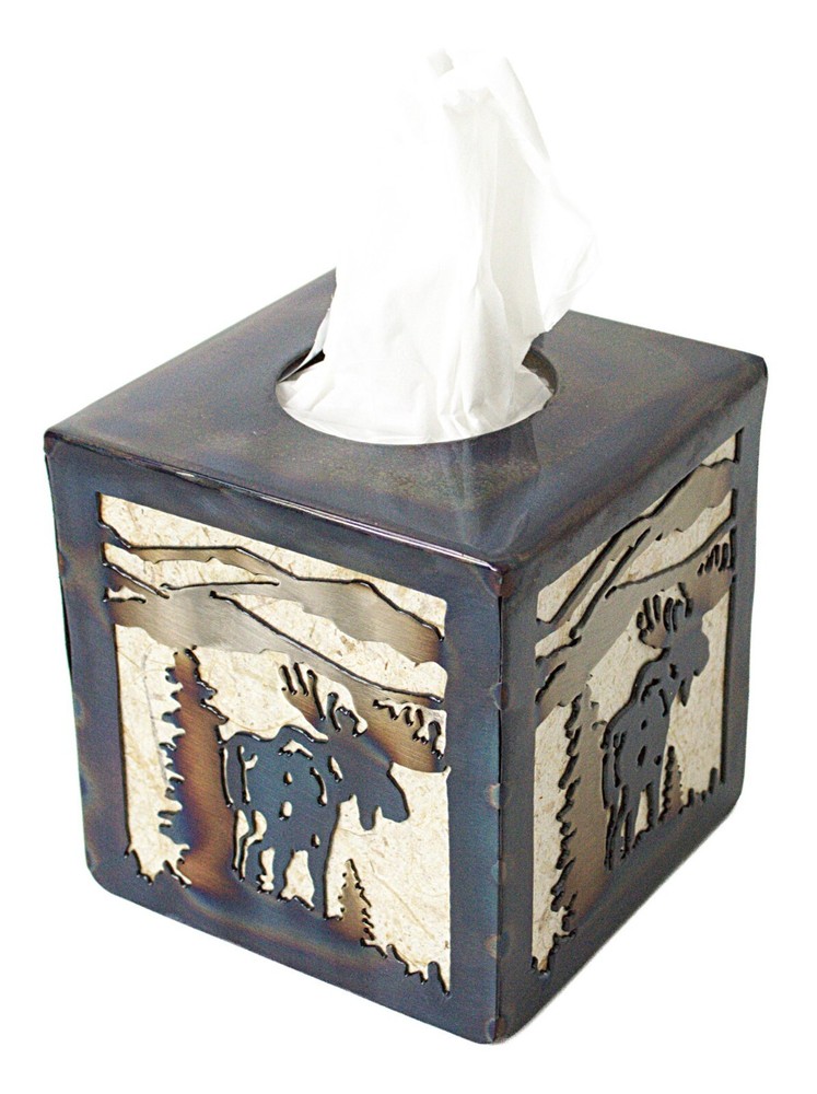 moose, tissue cover, rustic, kitchen, bath, cabin, made in america