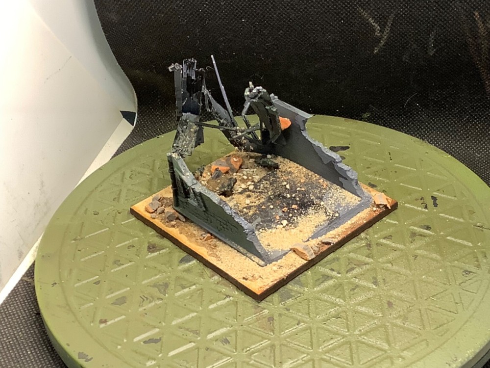 15mm Painted Totally Wrecked House