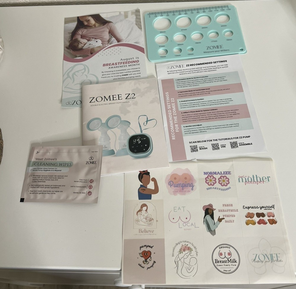 Zomee Z2 Breast Shield Kit (Flanges/Valves/Diaphragms) Plus Extras!!