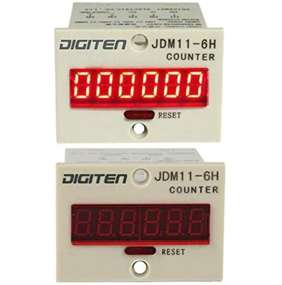 Contador Digital LED 6 Dígitos 0-999999 con Sensor