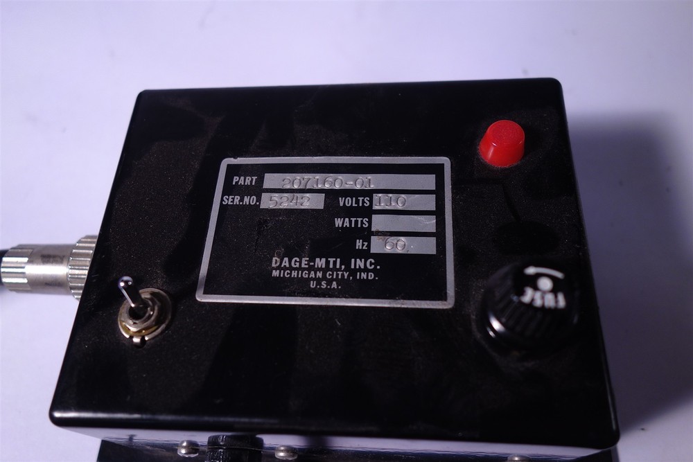 DAGE MTI Series 68 Low Light Level Camera - TESTED WORKING CONDITION