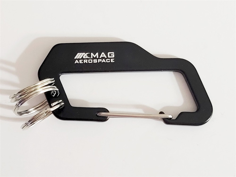 Mag Aerospace Black Keychain NEW Military