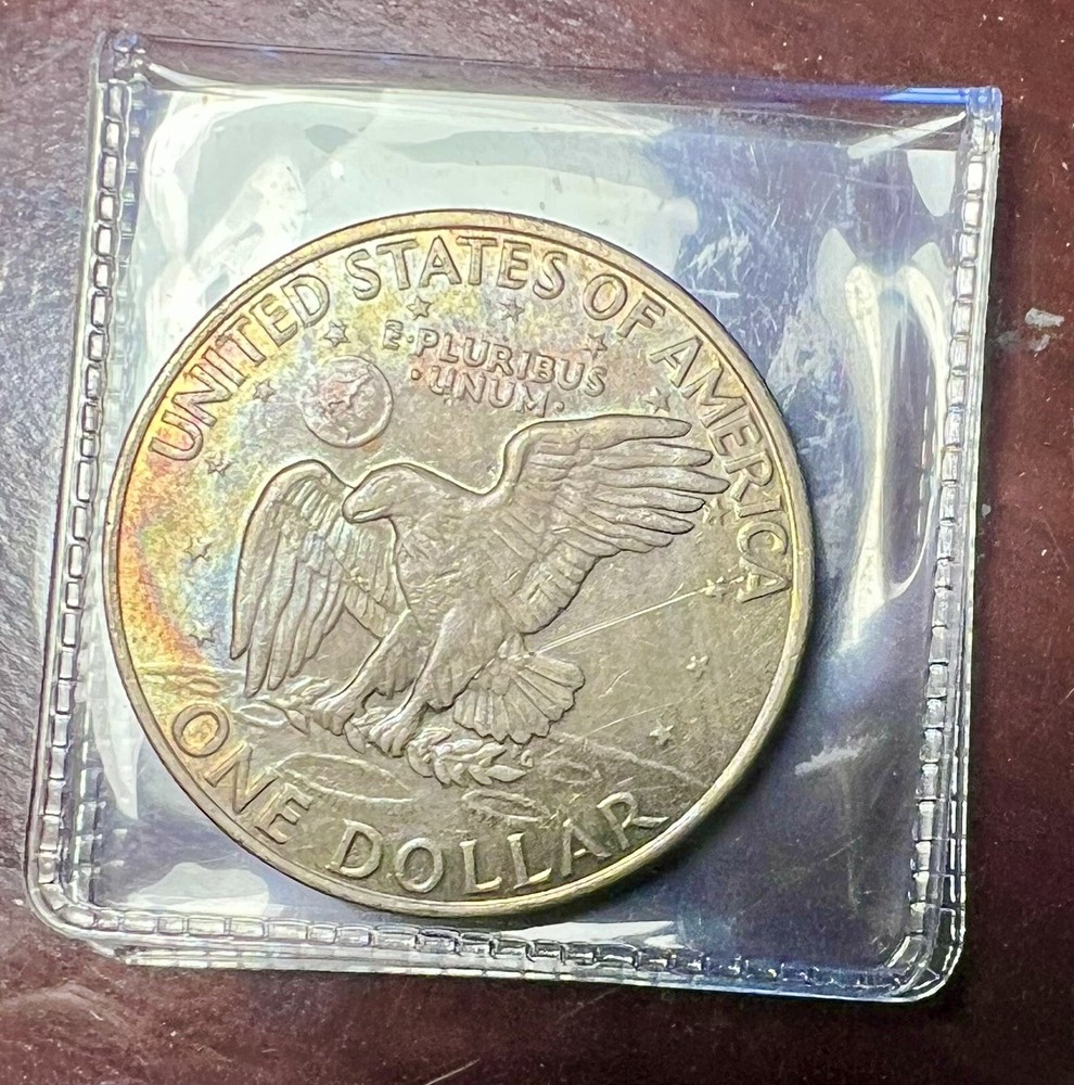 1972-D Eisenhower Ike Dollar - Toning