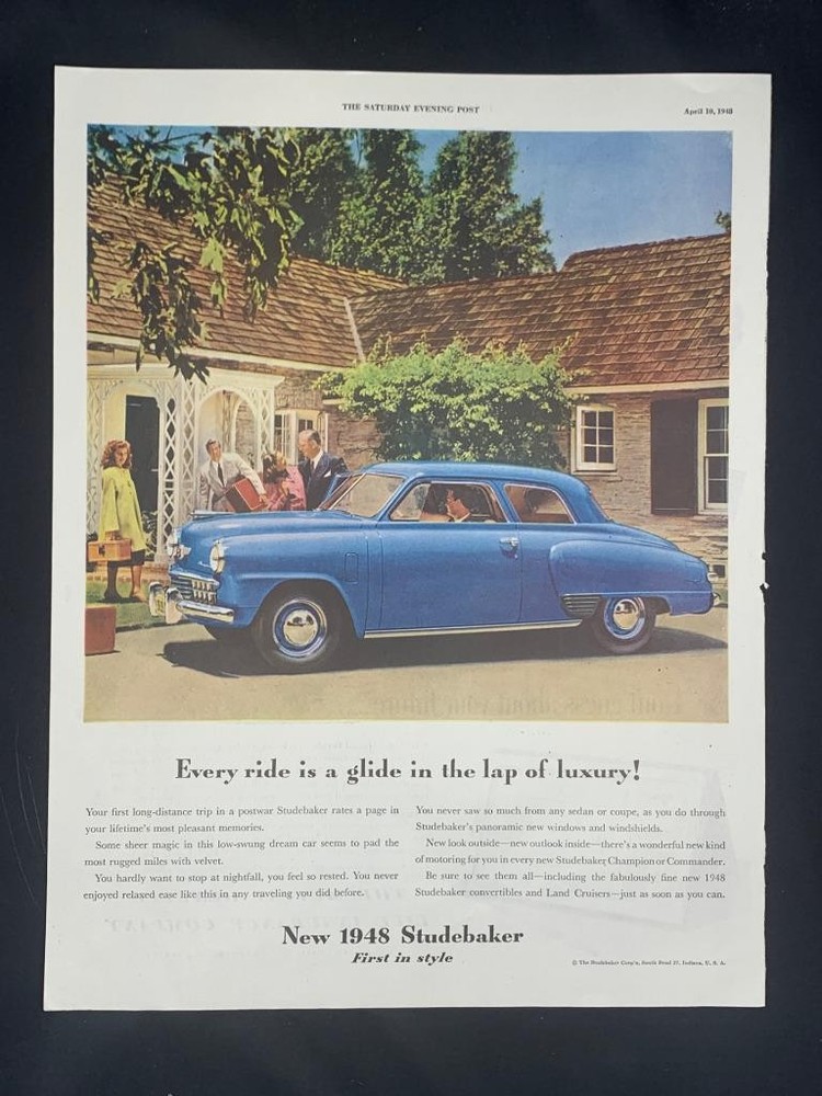Magazine Ad* - 1948 - Studebaker  - (#2)