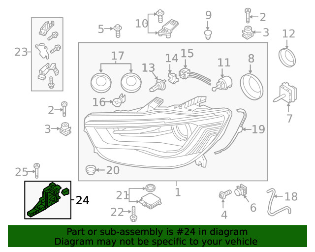 Genuine Audi Mount Bracket 4G0-805-607-A