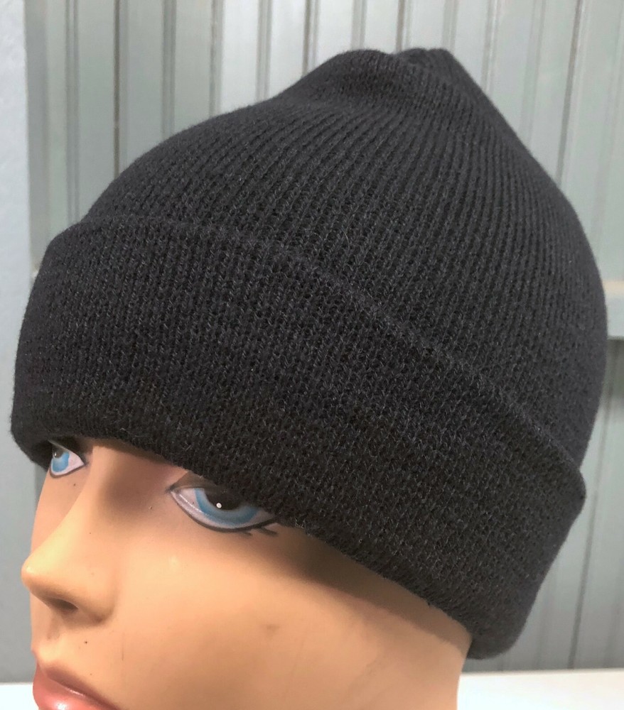 Youth Black Merona One Size Stocking Cap Hat