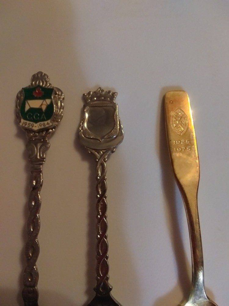 Vintage Commemorative Spoons. 2 Canada.