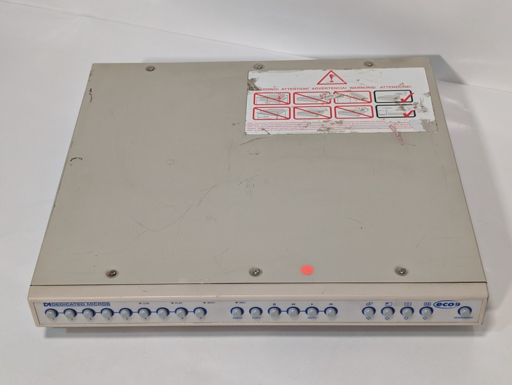 Dedicated Micros Eco9B CD-300GB 9 Channel Networked DVMR Multiplex Recorder