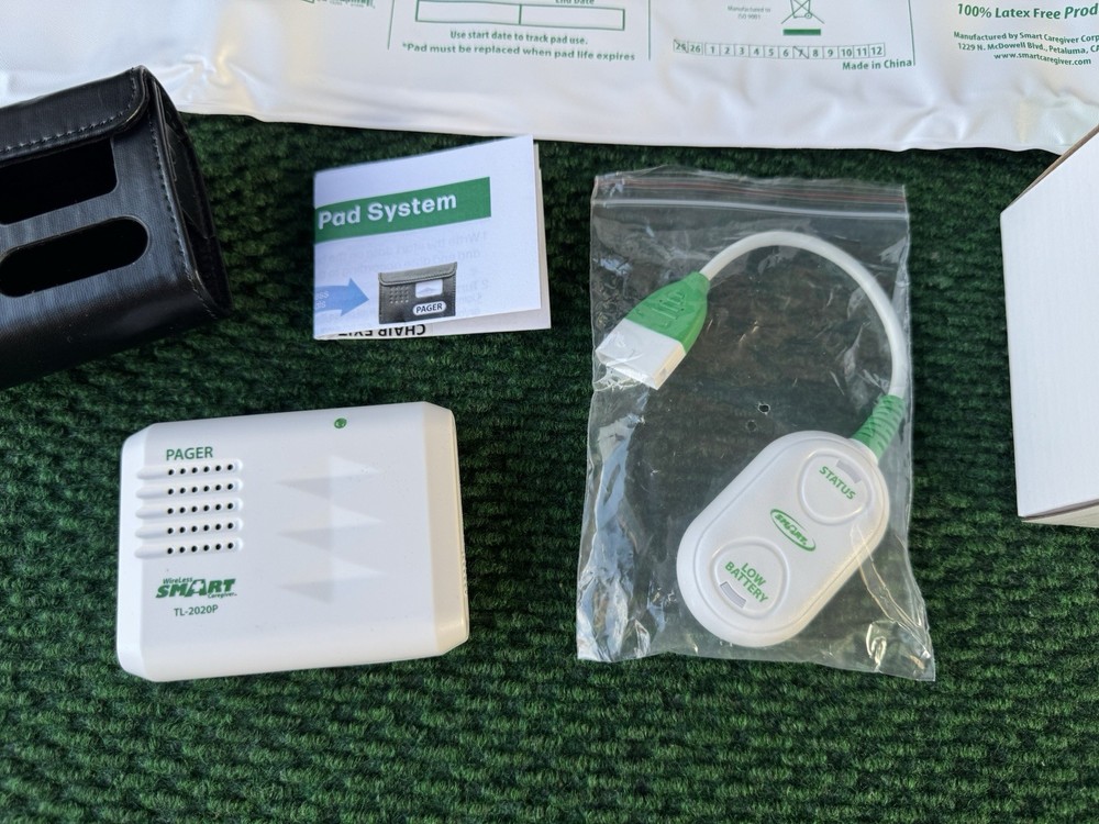Smart Caregiver Wireless Bed Exit Pad Alarm System Weight Sensor & Pager OPEN