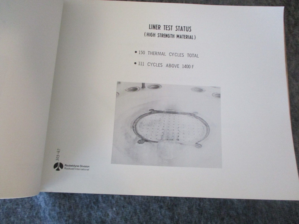 NASA/ROCKETDYNE SPACE SHUTTLE MAIN ENGINE "SSME" PROGRAM REVIEW - 26 JULY 1973