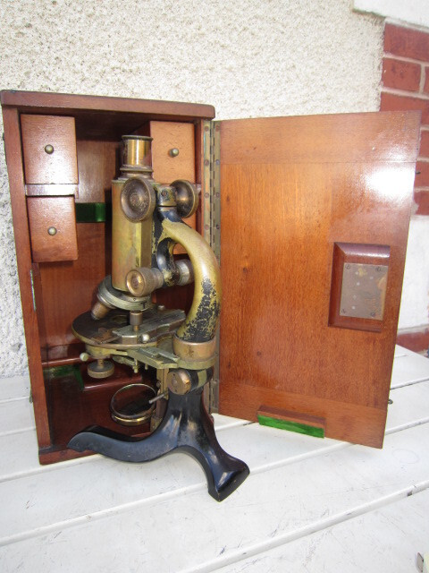 Ancient Microscope STIASSNIE Paris 19th Century