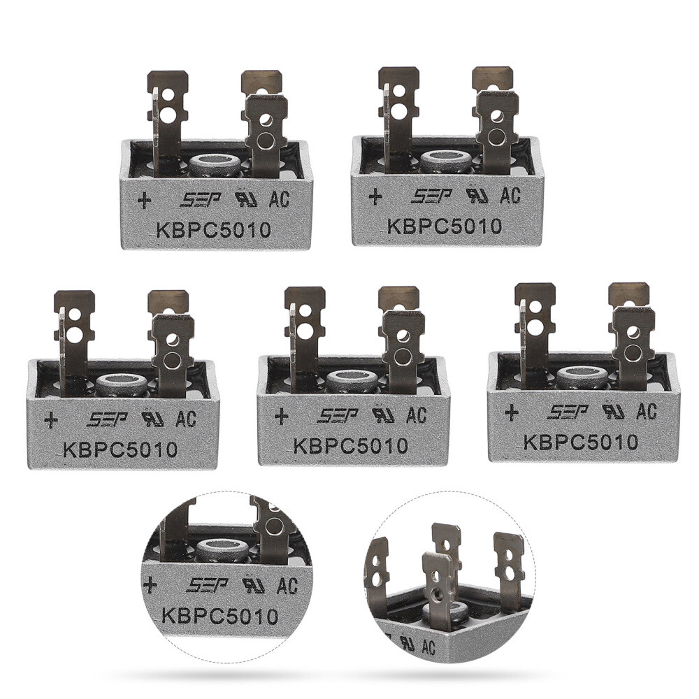 5 PCS bridge rectifier 1000V Rectifier Metal Case Rectifier Full Wave