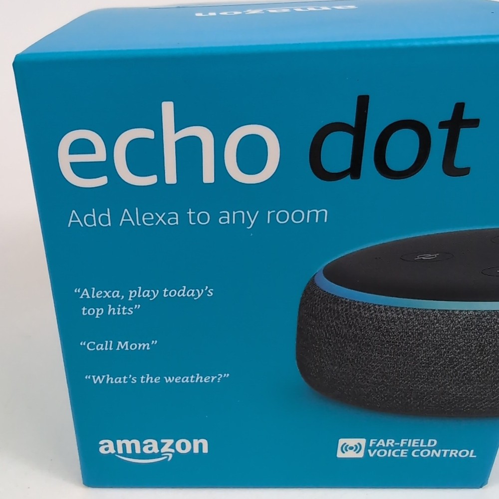 Amazon Echo Dot 3rd Generation Smart Speaker with Alexa Voice Control Charcoal