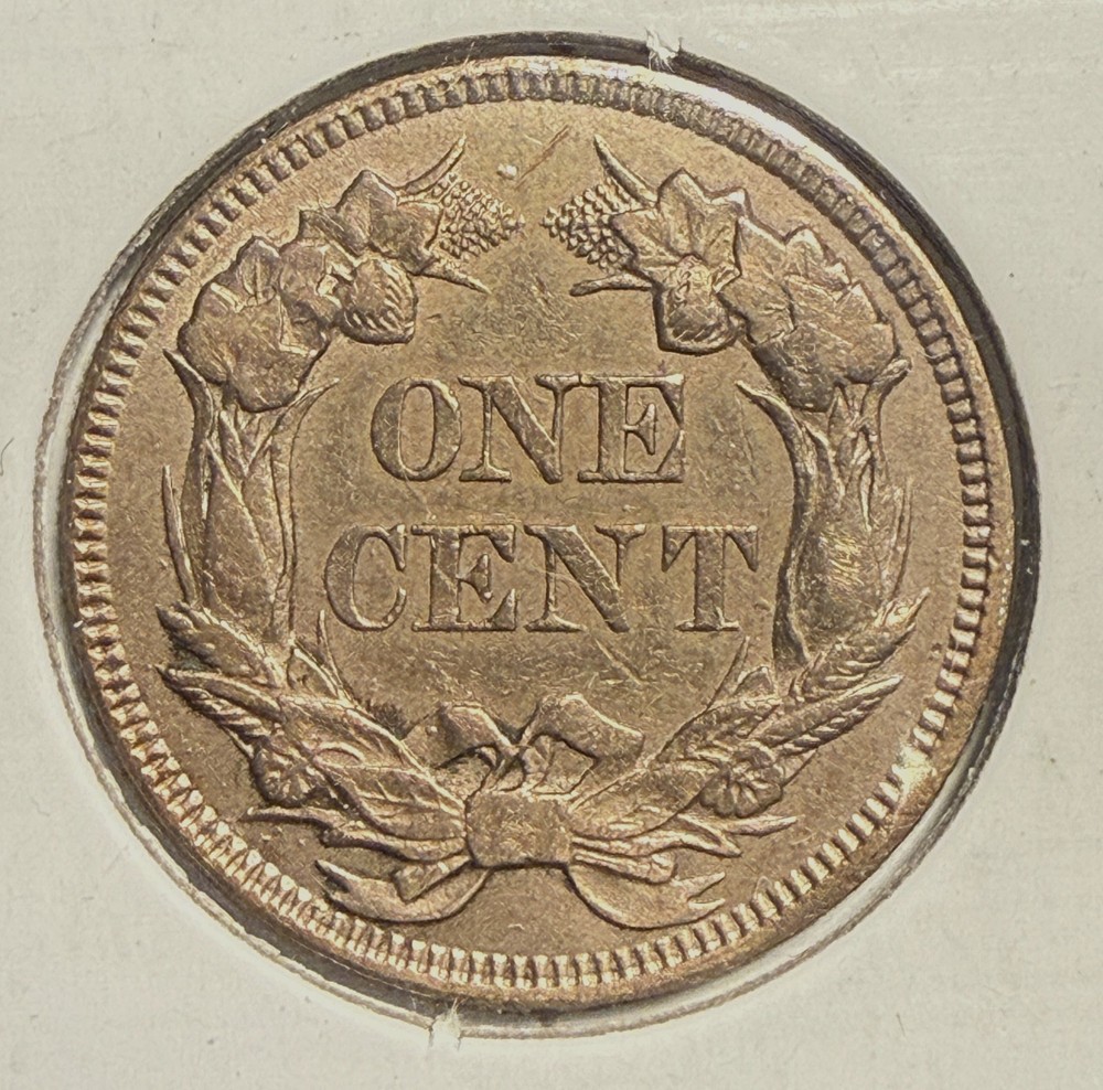 1857 Flying Eagle Cent, CH AU (12741)