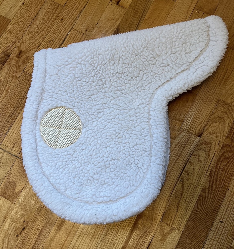 White Fitted English Saddle Pad - Wilkers