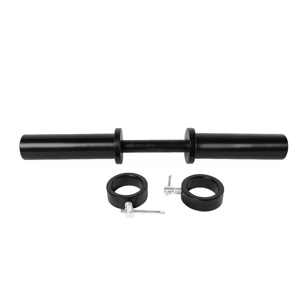20 in. Olympic Dumbbell Handle with Collars, Single, Chrome