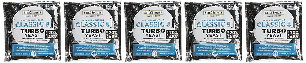 Still Spirits Turbo Classic 8 Yeast Pack of 5