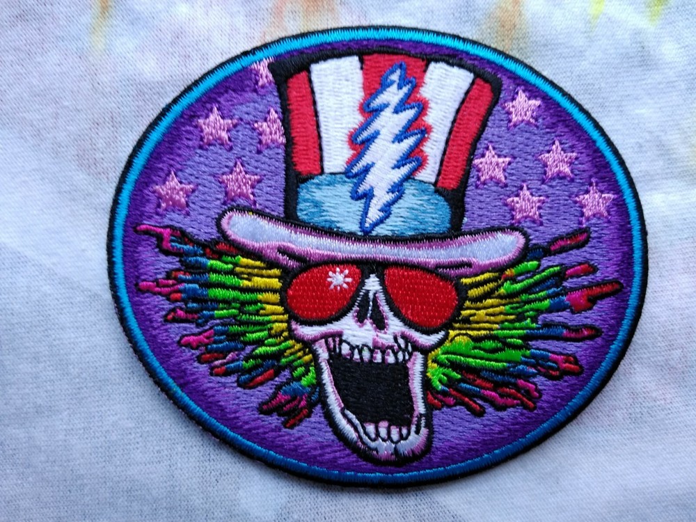 Grateful Dead Psycle Sam 3 x 3.5 Inch Iron On Patch