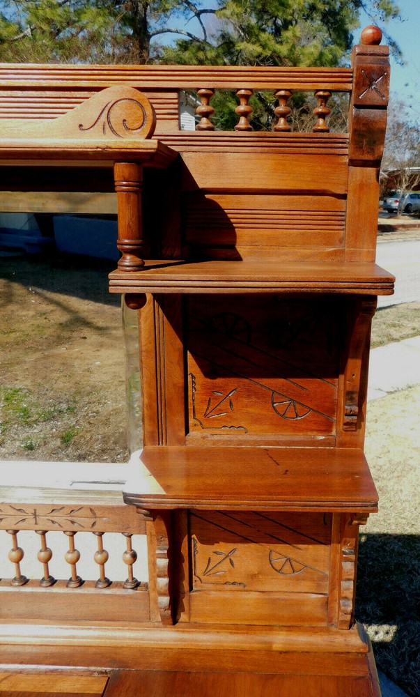Ice Box Buffet~~Walnut Eastlake circa1880