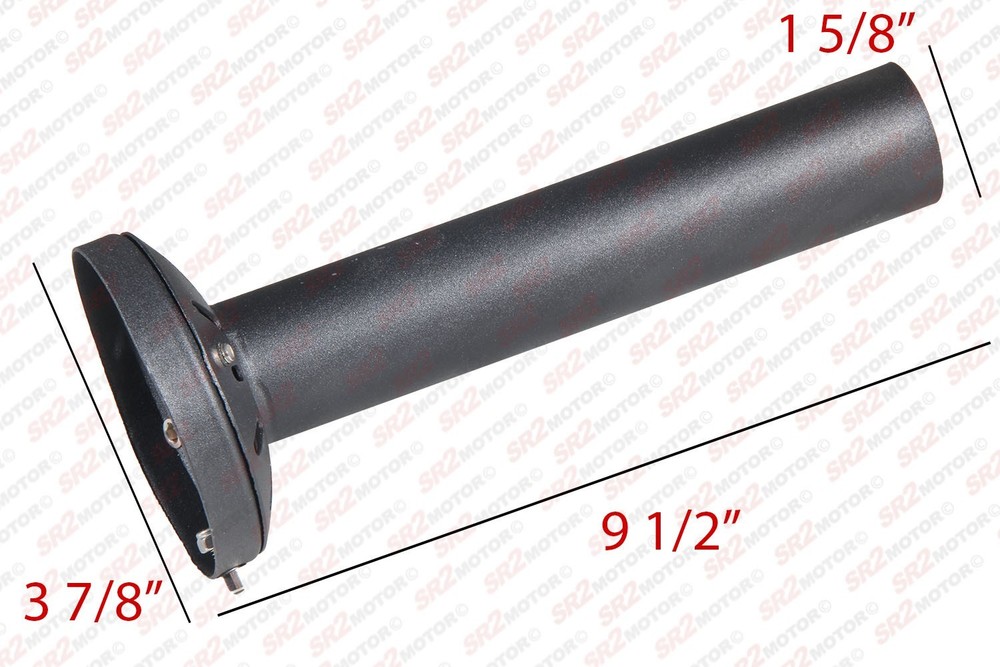 UNIVERSAL 4" BLACK STAINLESS ADJUSTABLE EXHAUST MUFFLER SILENCER REMOVABLE