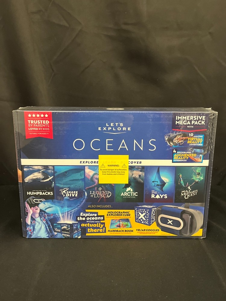 Let's Explore Oceans Immersive Mega Pack Bluetooth Smartphone VR Headset
