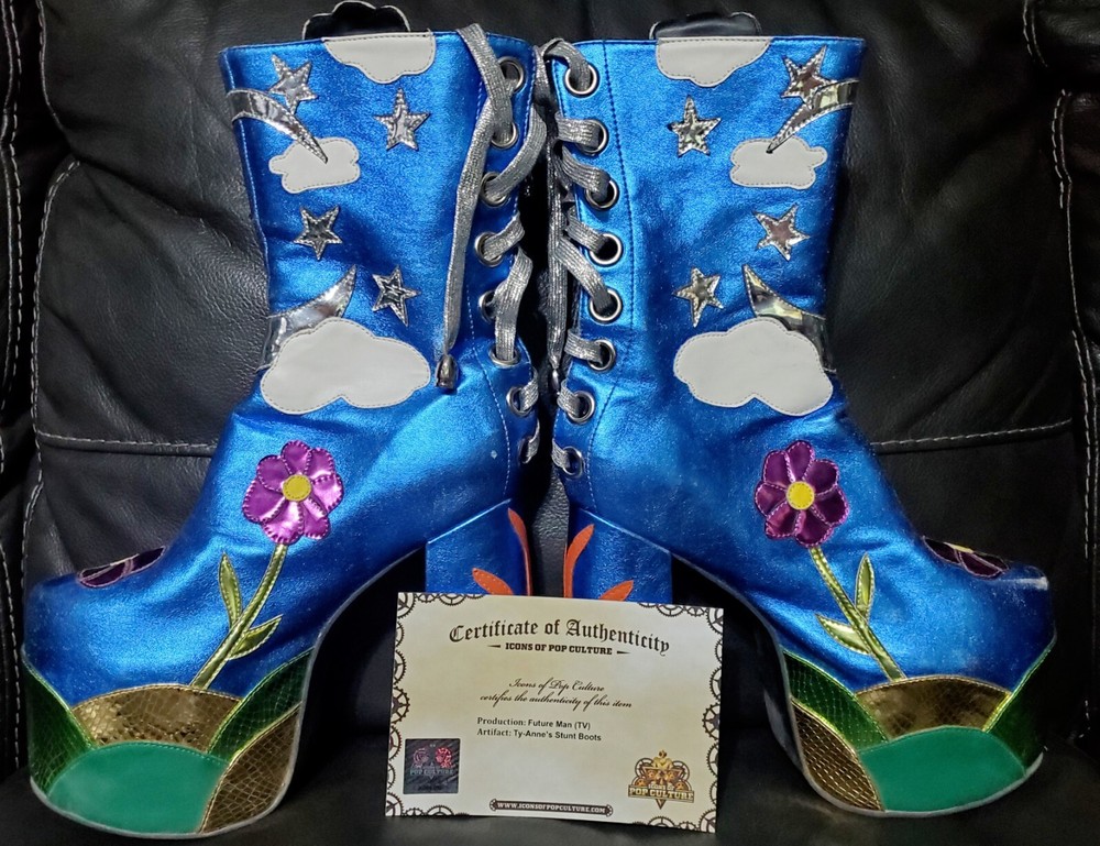Future Man (TV)–Ty-Anne’s Stunt Boots Current Mood D0lls Kill Landscape Platform