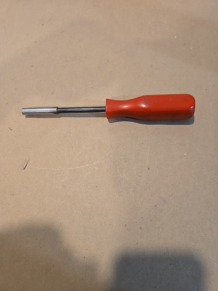 Mac Tools 1/4" Magnetic Bit Driver Red Handle USA MISSING END CAP PM84A