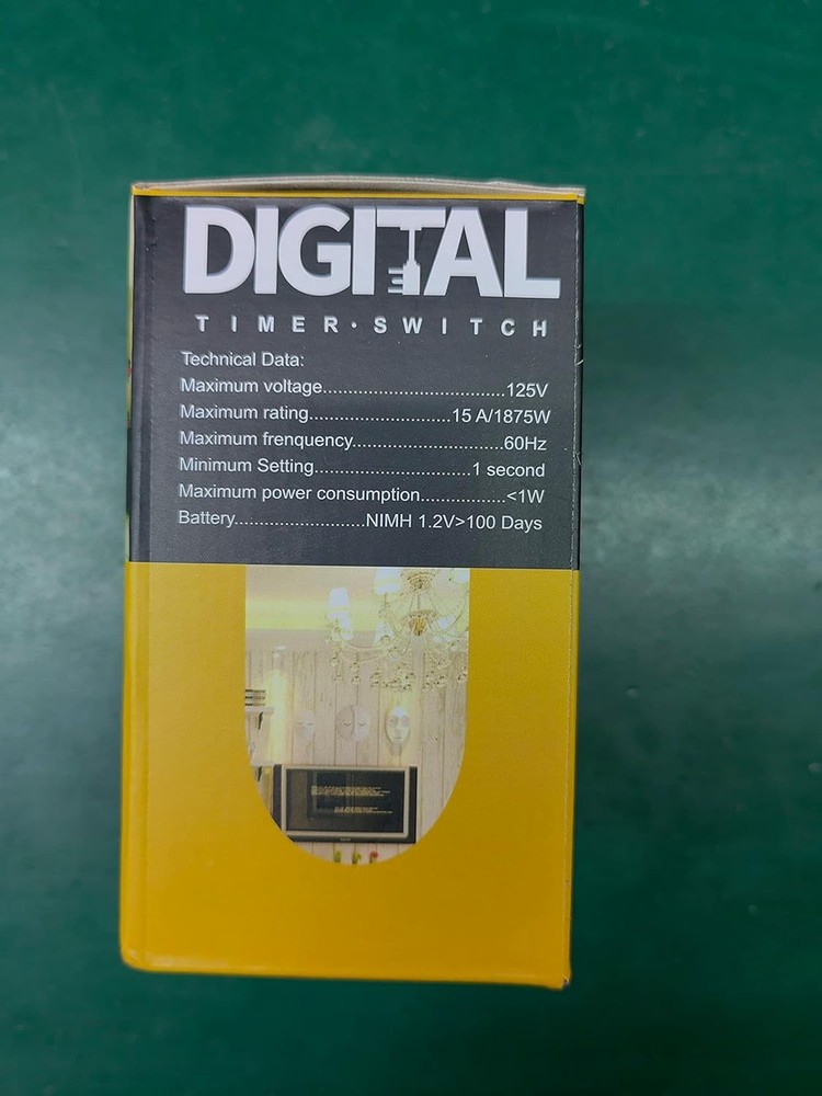 Digital Infinite Repeat Cycle Intermittent Timer Plug for Electrical White