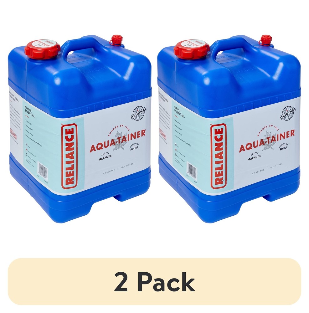 (2 pack Aqua-Tainer Water Container 7 Gallon
