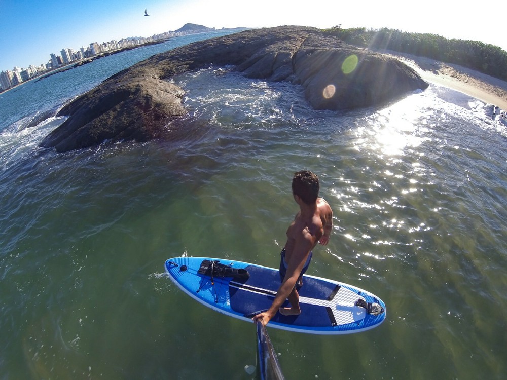 Inflatable Paddle Board crossover 10'2 with pump backpack paddle and leash
