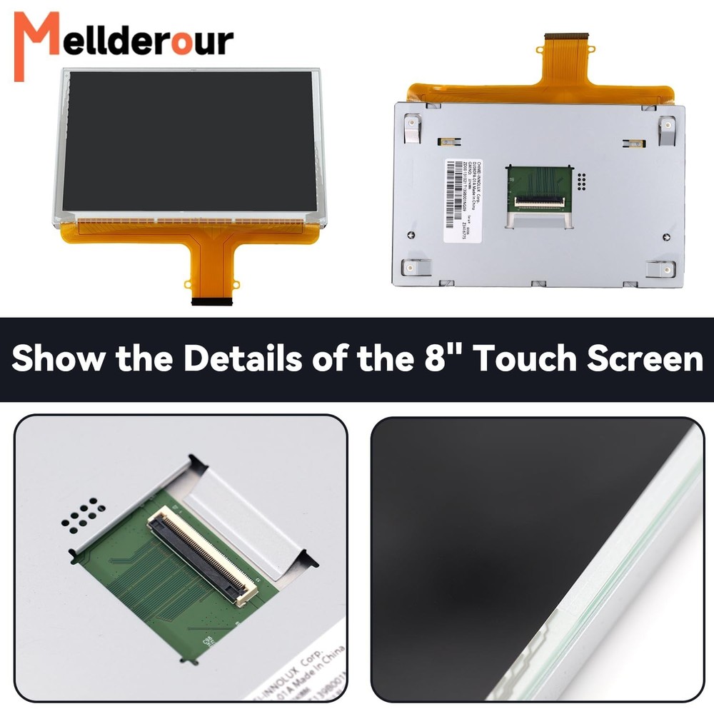 8" Touch Screen,LCD Display Touch Screen Compatible with Chevy Silverado Subu...