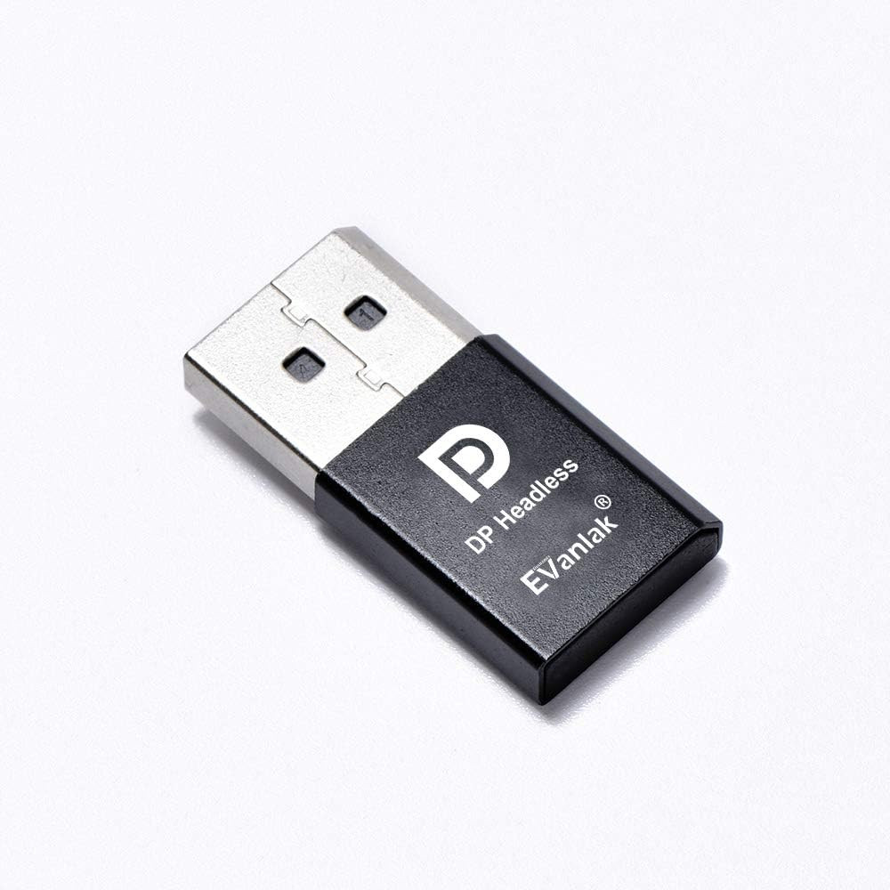 DisplayPort Headless Ghost Display Emulator for PC 4K DP Dummy Plug (fit Headles