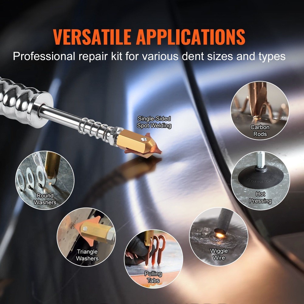 Fast-Efficiency Dent Puller Using Contact Mode Stud Welding 1800W