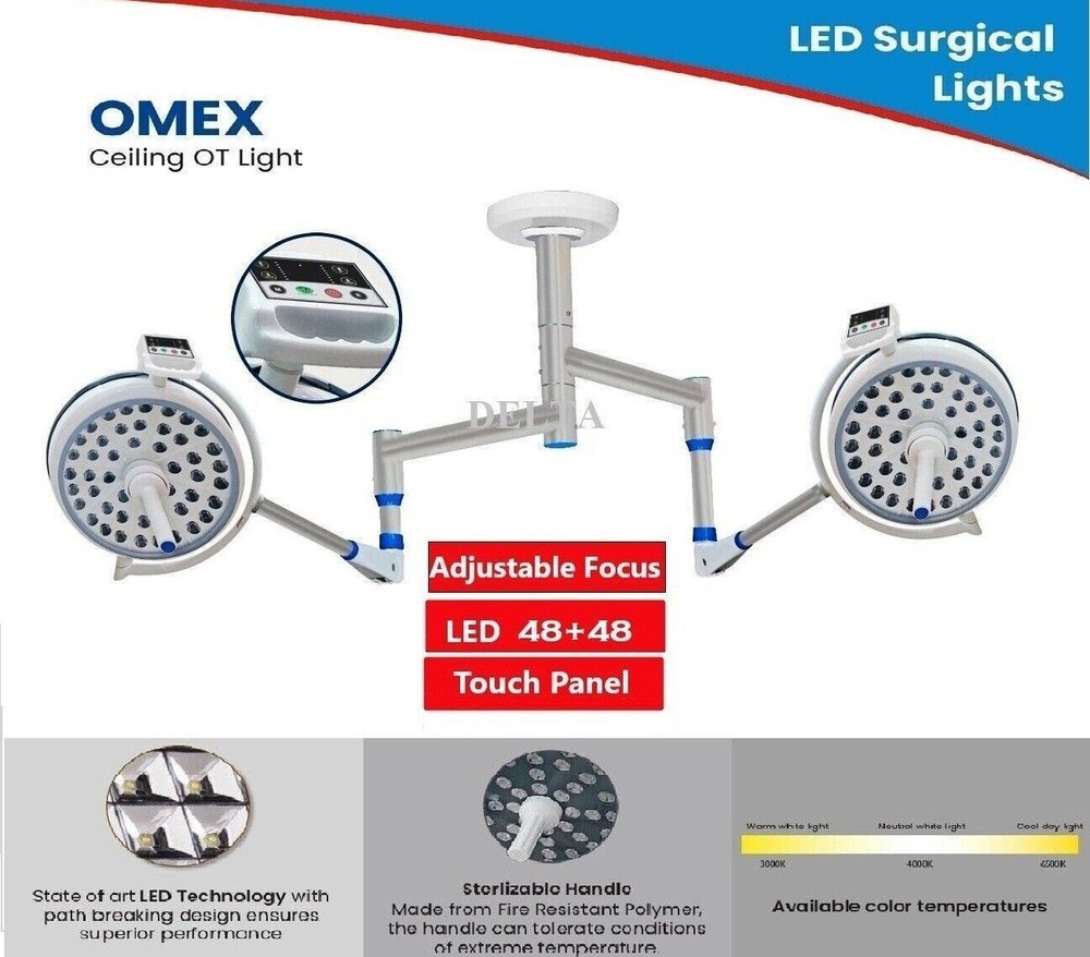 OT Light Twin Satellite Examination & Operation Theater Ceiling Light