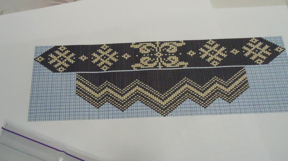 Kit for making a necklace gerdan. Beading Loom Pattern. #2