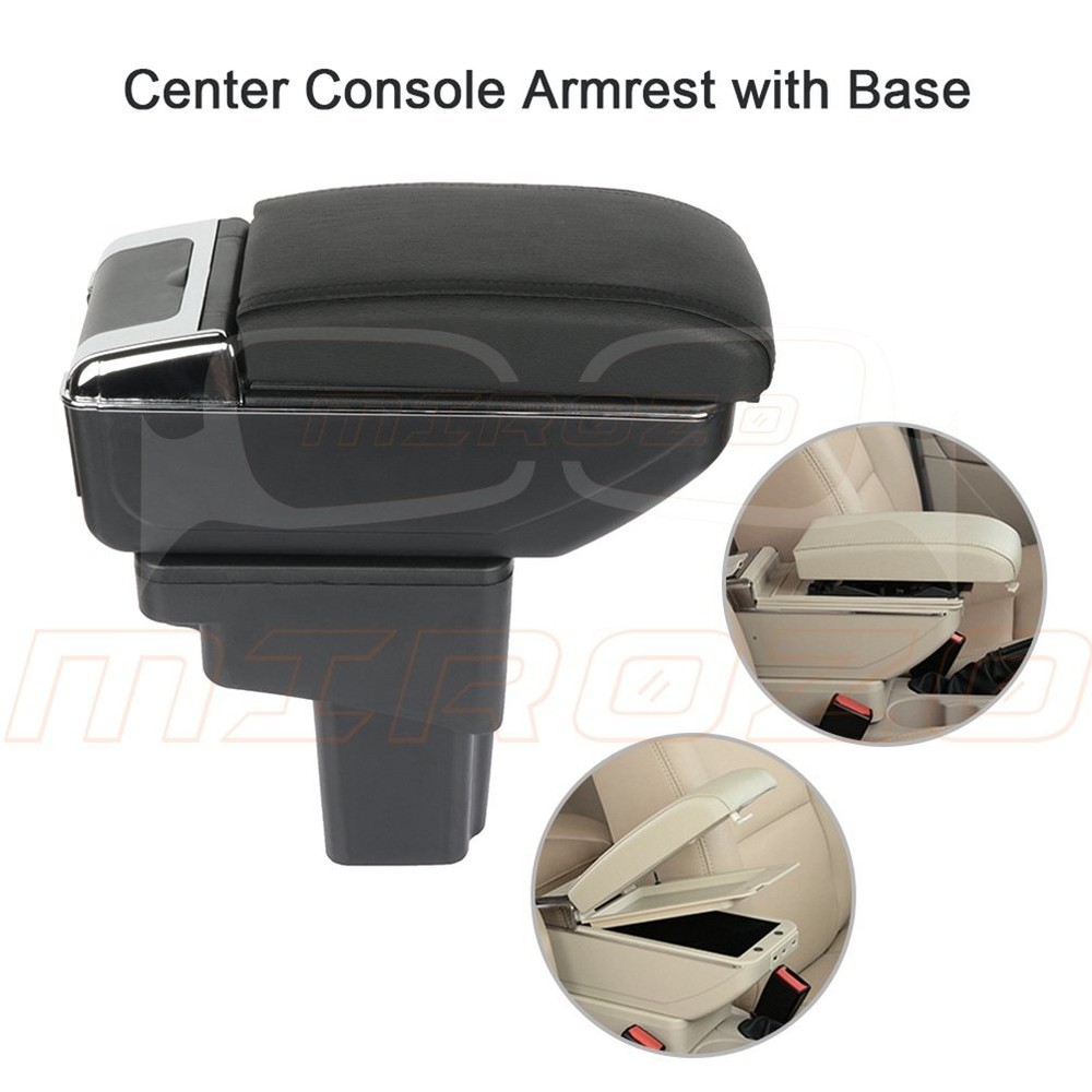 For Nissan Juke 2010-2015 Front Leather Console Container Armrest Storage Box