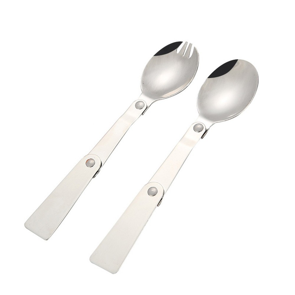 Multifunctional Outdoor Tableware Foldable Utensils Convenient Spoon