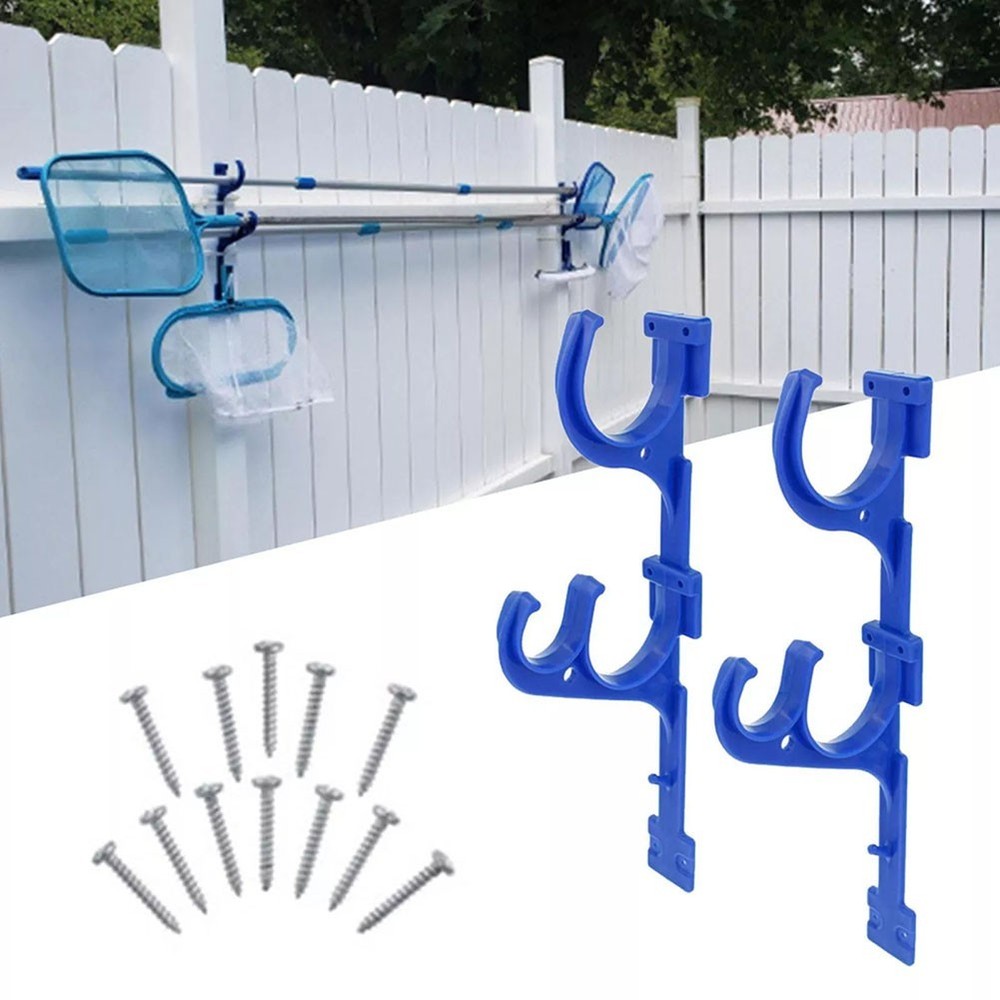 Practical Pool Pole Hanger Holder Hook Perfect Solution for Pool Storage