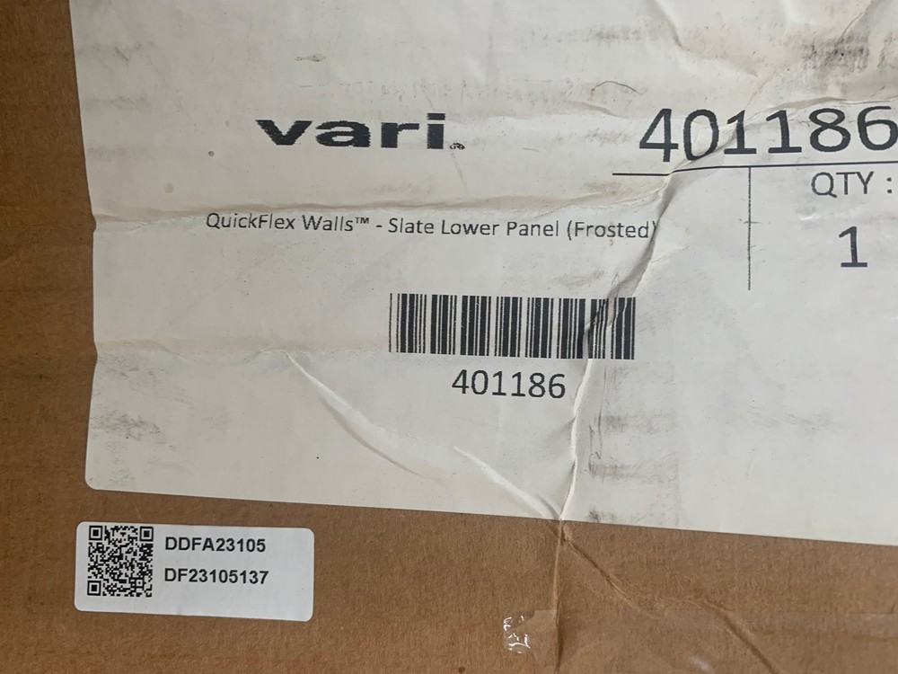 Vari 401186 Slate Lower Panel (Frosted) for Quickflex Walls *READ*