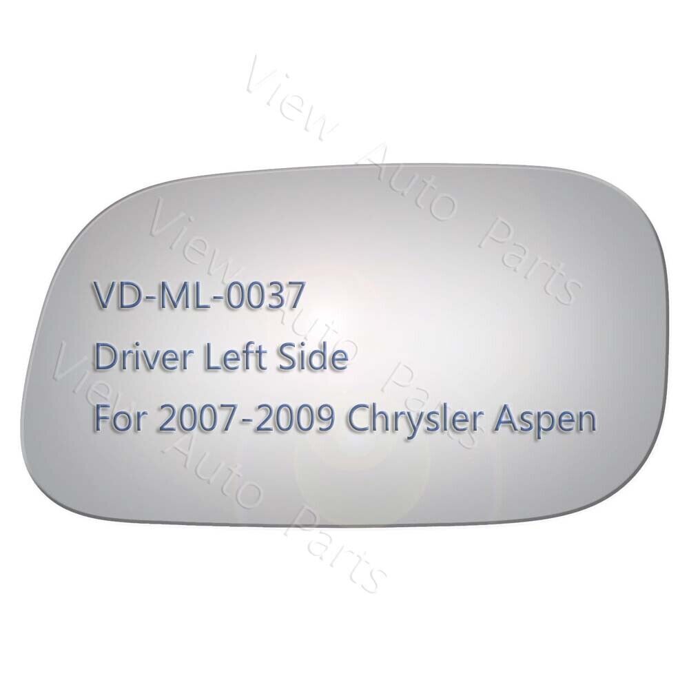 For 2007-2009 Chrysler Aspen Replacement Mirror Glass Driver Left Side LH Flat