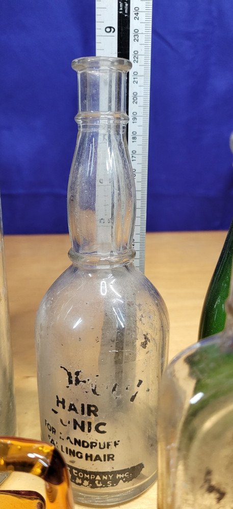 7 Vintage Bottles, 1 with Stopper