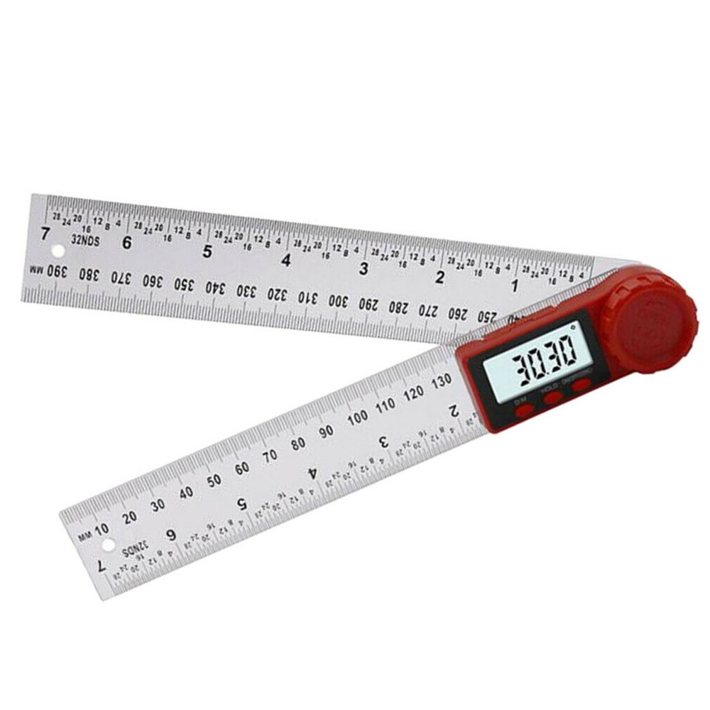 0-360° Electronic Digital Angle Finder 8" Protractor Ruler Stainless LCD 200mm
