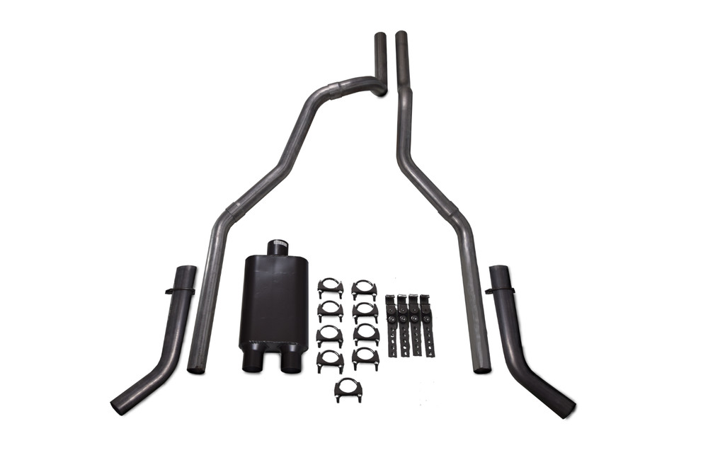 Dodge Ram 1500 09-18 2.5" Dual Exhaust Kits 2 Chamber Muffler Corner Exit
